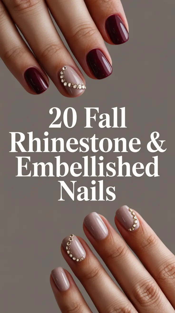 Fall Rhinestone & Embellished Nails 2025: Stunning Designs with Bling for Every Style