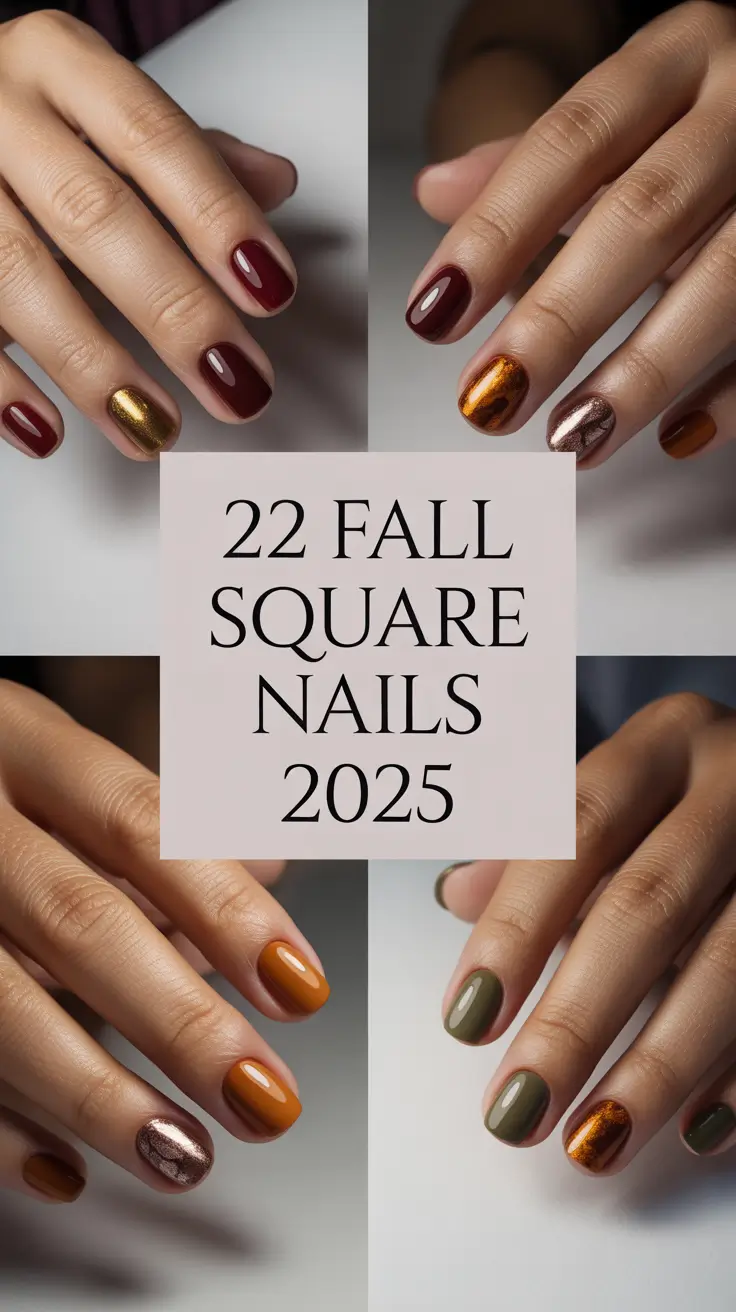 Fall Square Nails 2025: Trendy Designs & Autumn Inspo
