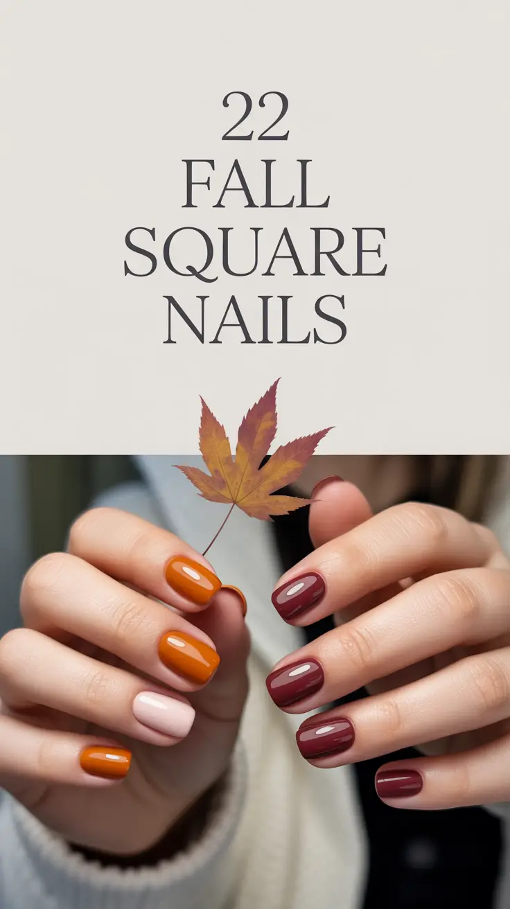 Fall Square Nails 2025: Trendy Designs & Autumn Inspo
