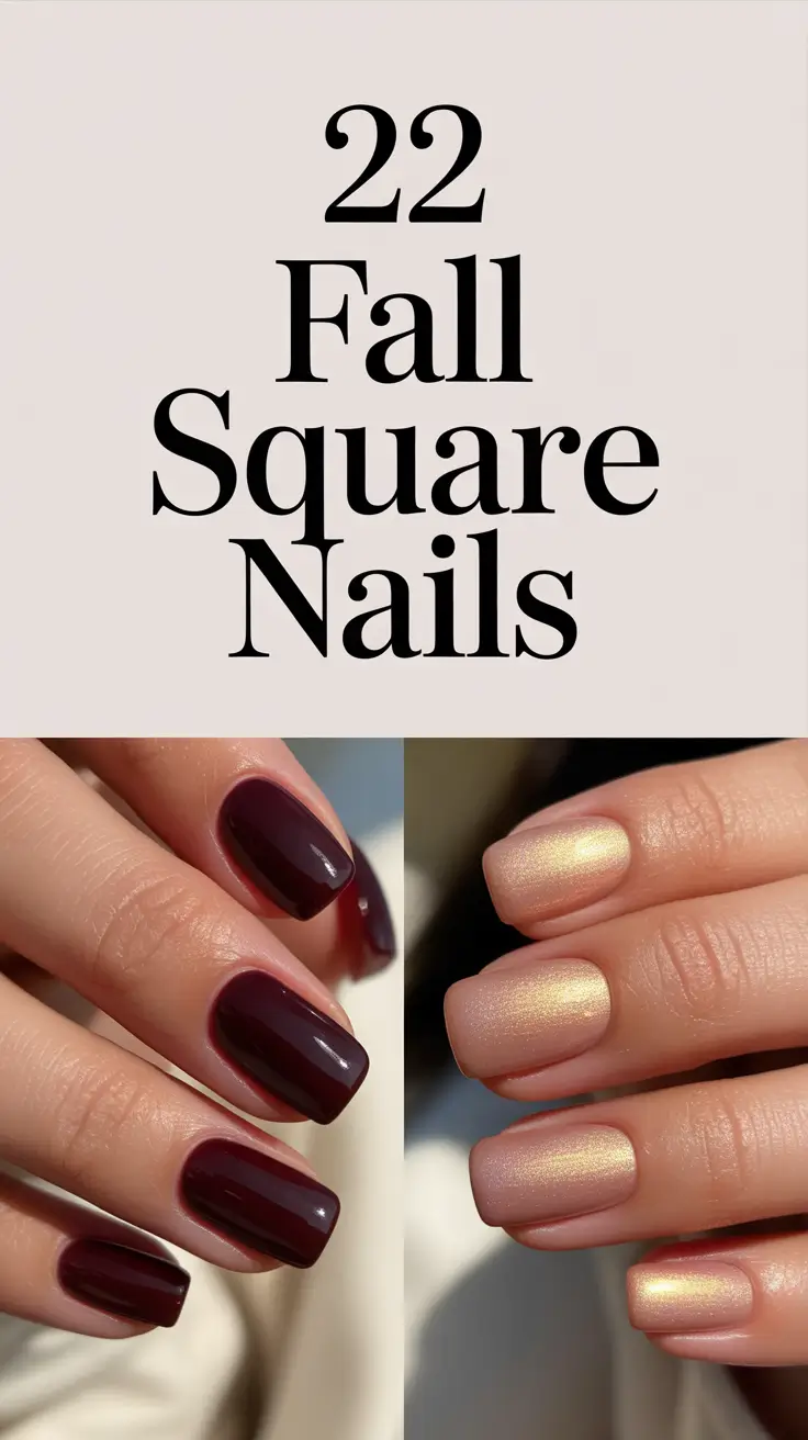 Fall Square Nails 2025: Trendy Designs & Autumn Inspo
