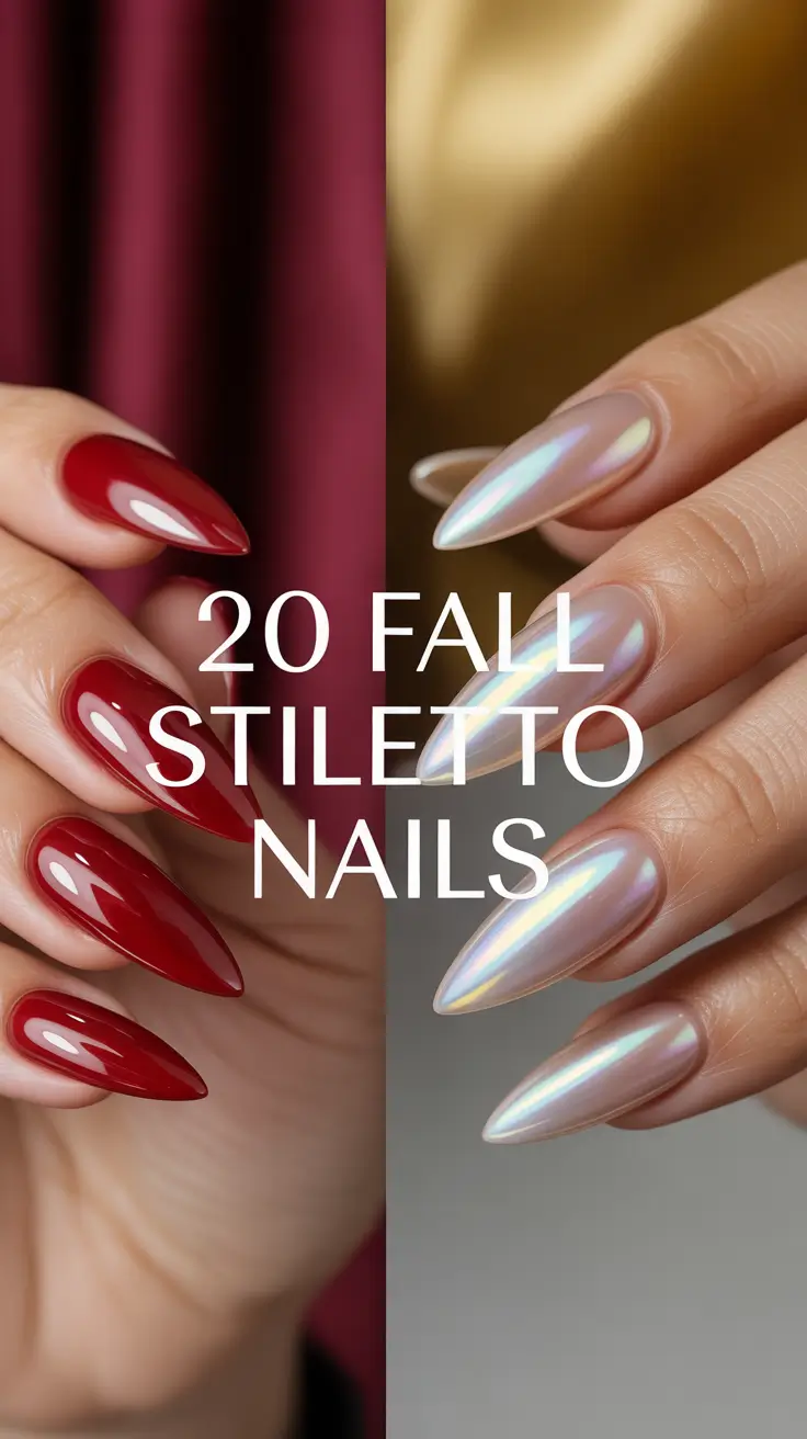 Fall Stiletto Nails 2025 – Trendy Designs, Colors & Inspo for the Season