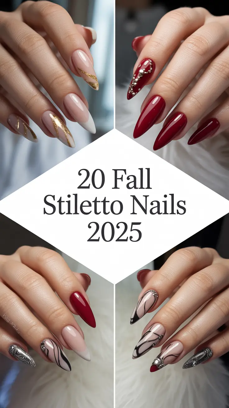 Fall Stiletto Nails 2025 – Trendy Designs, Colors & Inspo for the Season