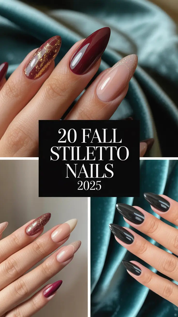Fall Stiletto Nails 2025 – Trendy Designs, Colors & Inspo for the Season
