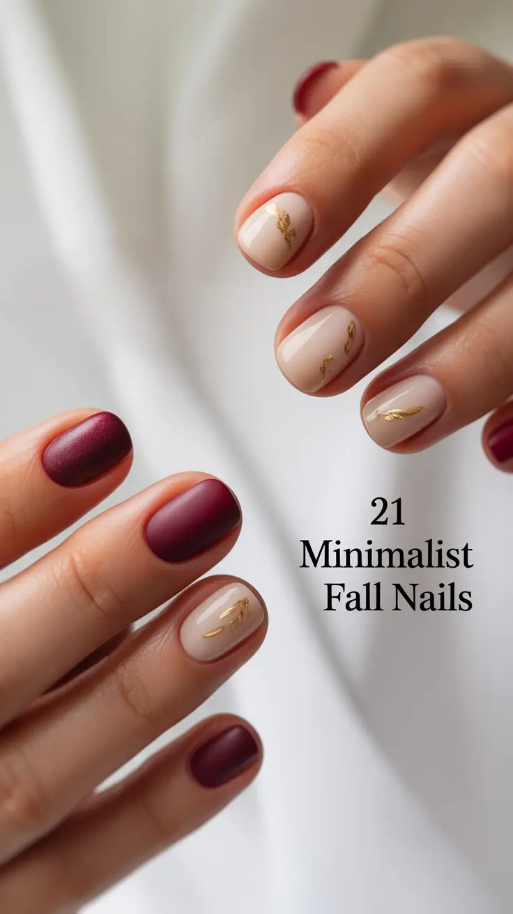 Minimalist Fall Nails 2025: Chic Designs, Cute Colors & Inspo