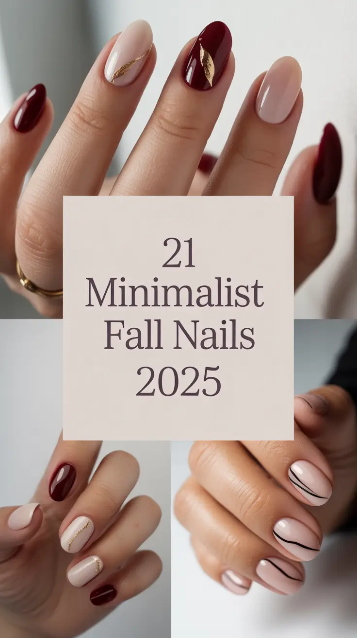 Minimalist Fall Nails 2025: Chic Designs, Cute Colors & Inspo