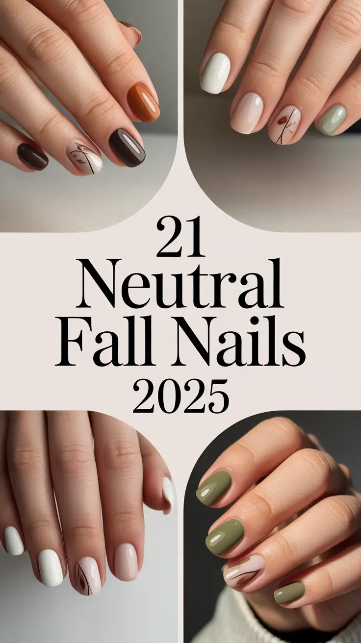 Neutral Fall Nails 2025: Chic Ideas for Almond, Square & Short Designs