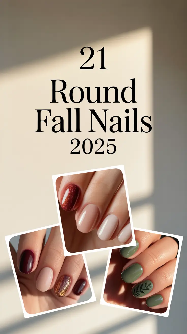 Round Fall Nails 2025: Stunning Ideas from Simple Short to Bold Acrylic Almond