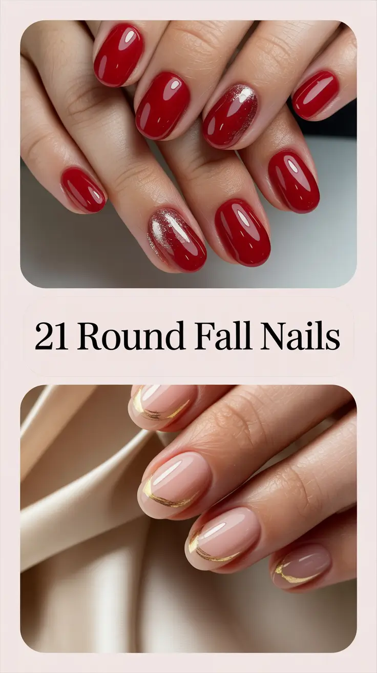 Round Fall Nails 2025: Stunning Ideas from Simple Short to Bold Acrylic Almond