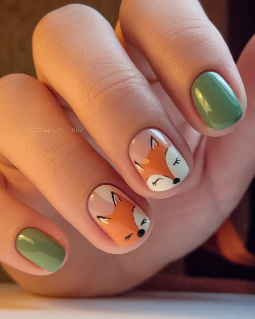 short fall nails trends 2025 – Forest Friends Micro-Art