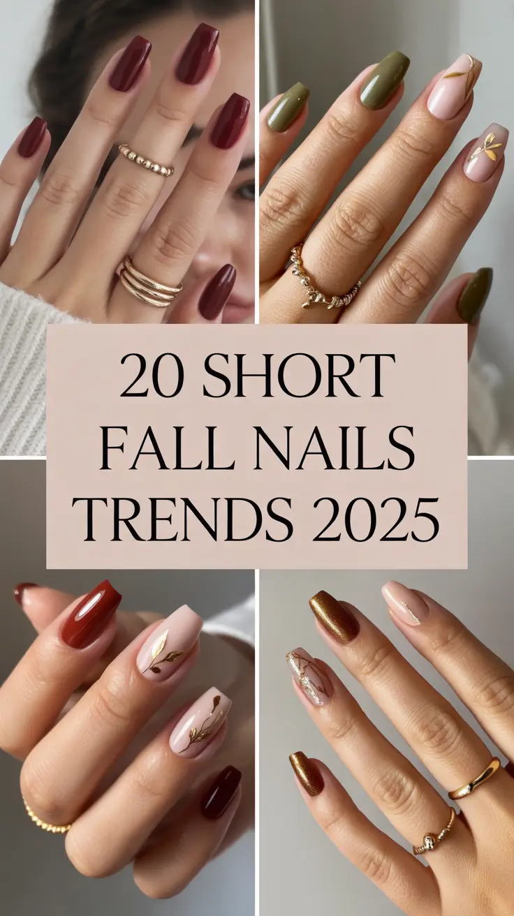 Short Fall Nails Trends 2025: Best Matte & Neutral Ideas (Almond & Square)