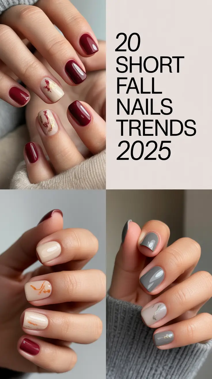 Short Fall Nails Trends 2025: Best Matte & Neutral Ideas (Almond & Square)