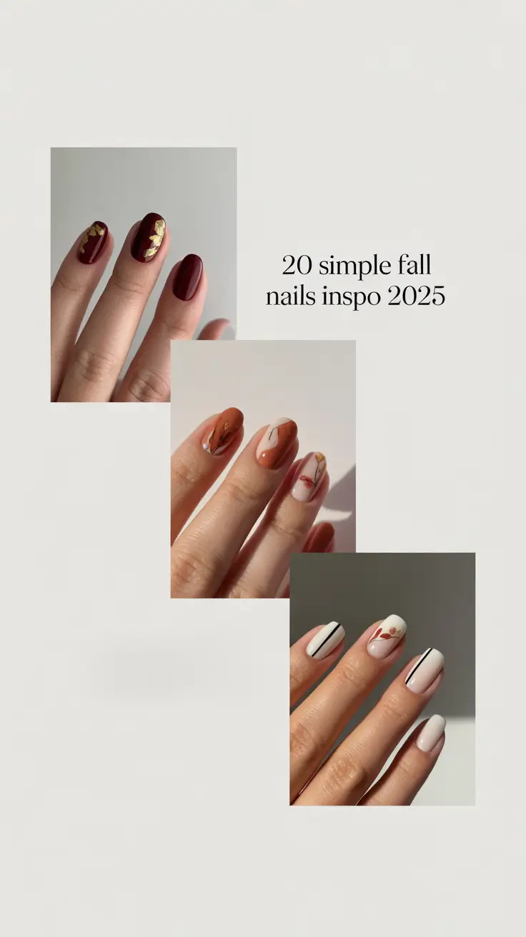 Simple Fall Nails Inspo 2025: Classy Autumn Designs for Short and Almond Shapes