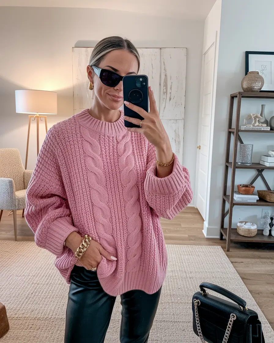 fall sweater outfits 2025 Balletcore Meets Street: The Power of Pink