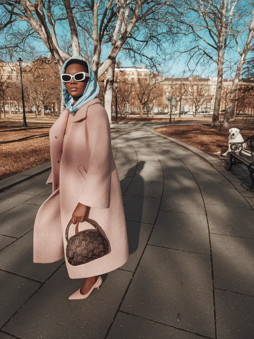 fall outfits for black women classy Pastel Luxe Meets Cold Weather Glam