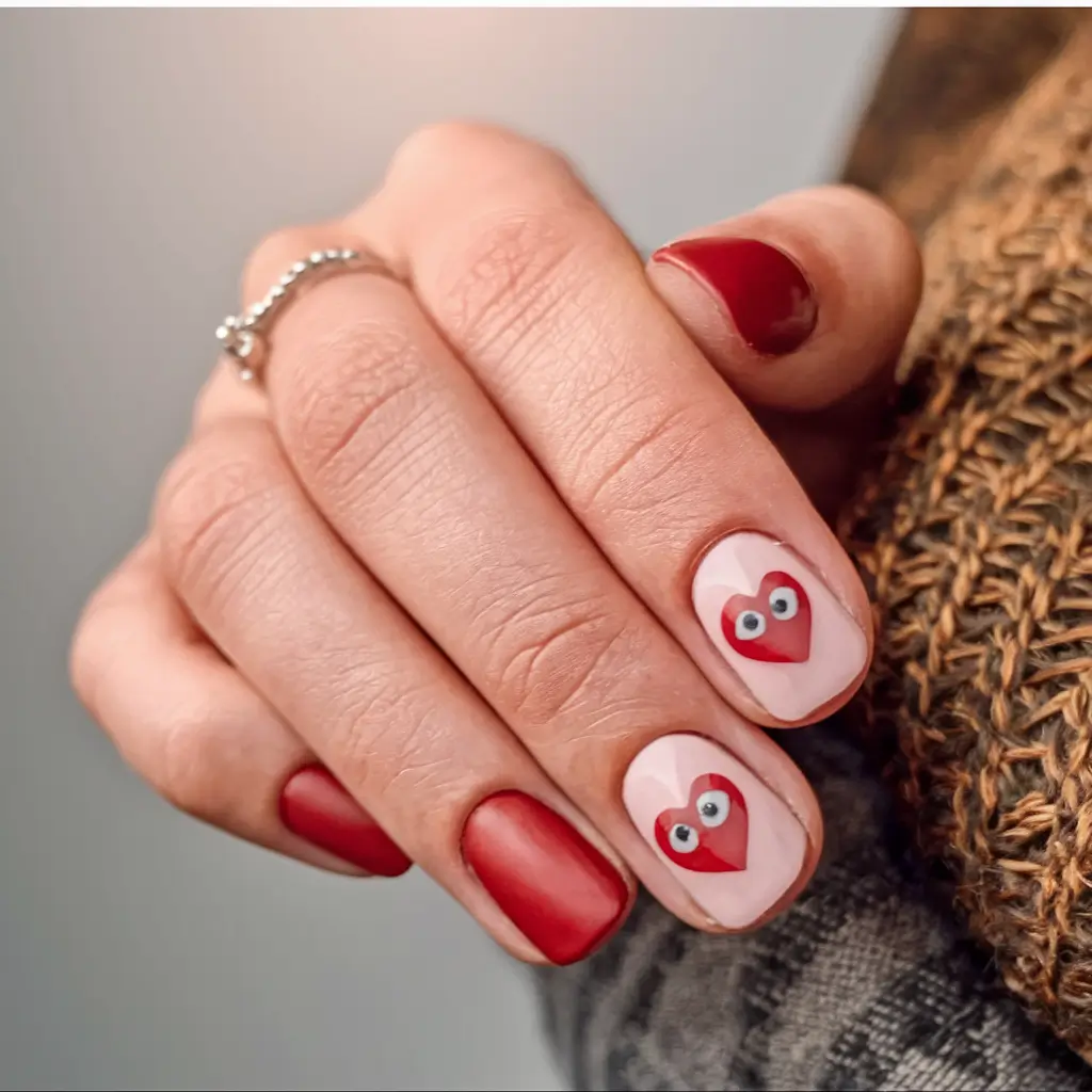 2026 Bold Red with Playful Hearts