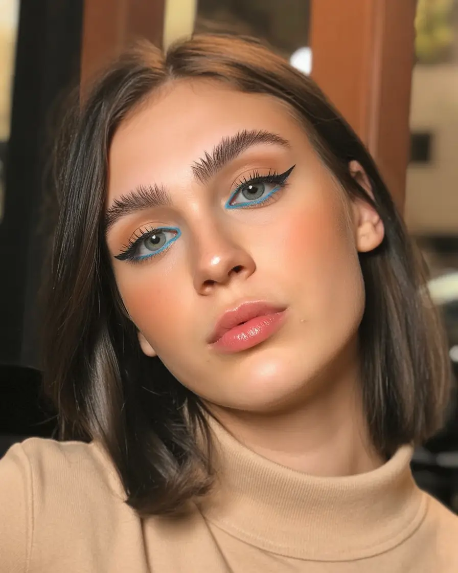 Brunette Hair Color Ideas Winter 2025-2026 Soft Brunette Bob with Natural Shine