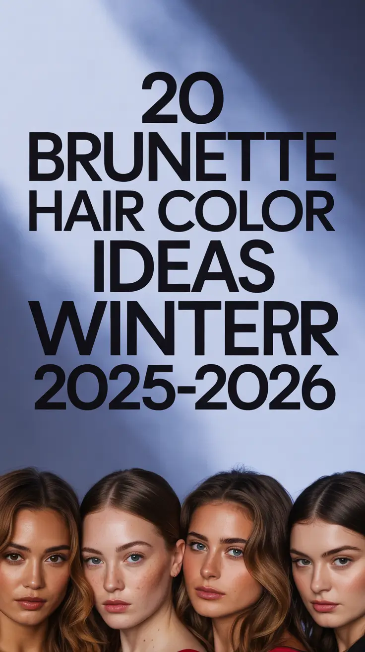 Brunette Hair Color Ideas Winter 2025–2026: Chic Cuts, Balayage & Highlights