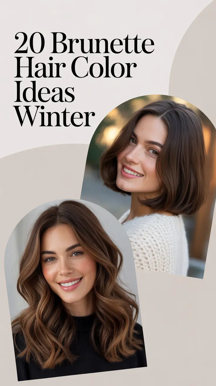 Brunette Hair Color Ideas Winter 2025–2026: Chic Cuts, Balayage & Highlights