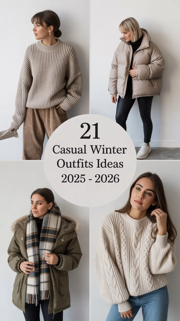 Casual Winter Outfits Ideas 2025 - 2026: Chic & Cozy Looks for Women
