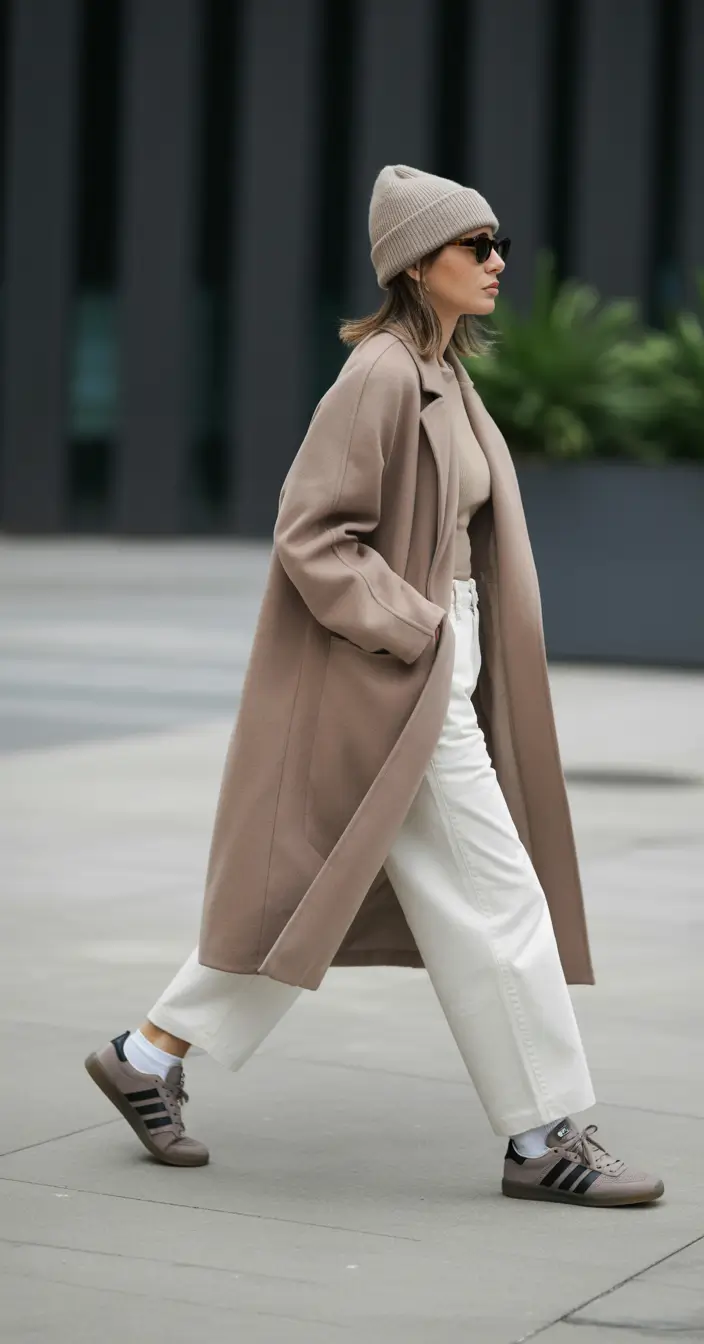 early winter outfits office Earthy Neutrals on the Go