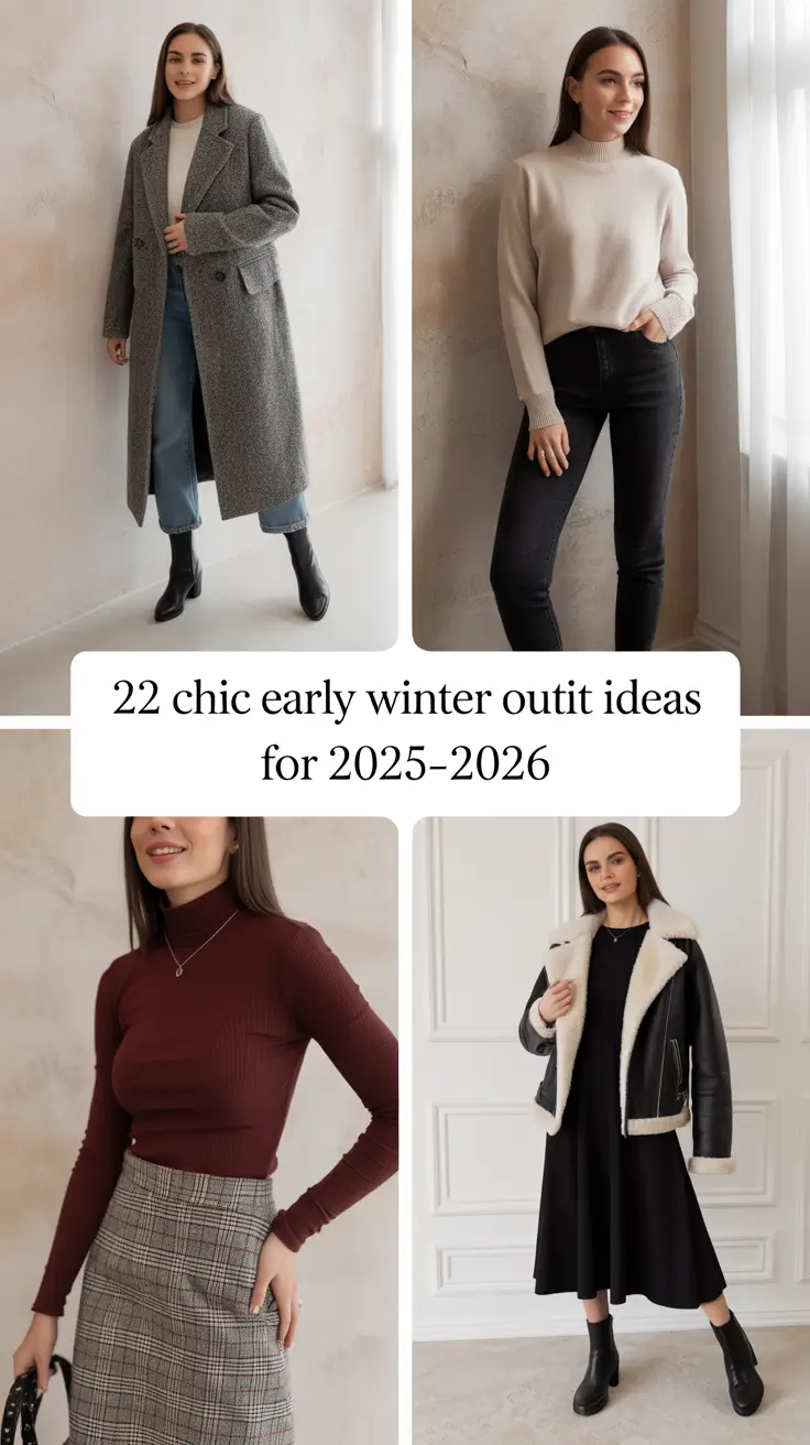 Chic Early Winter Outfit Ideas for 2025–2026: Casual & Aesthetic Inspiration