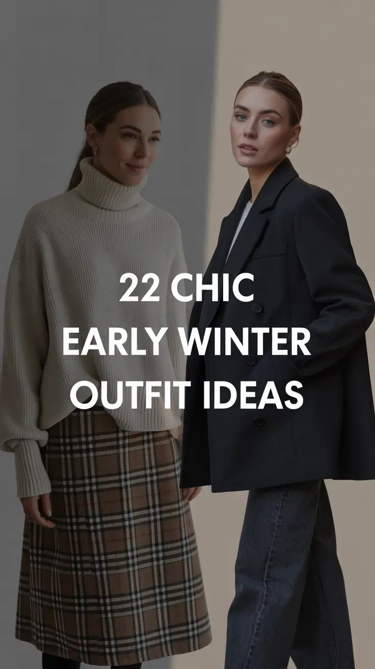 Chic Early Winter Outfit Ideas for 2025–2026: Casual & Aesthetic Inspiration