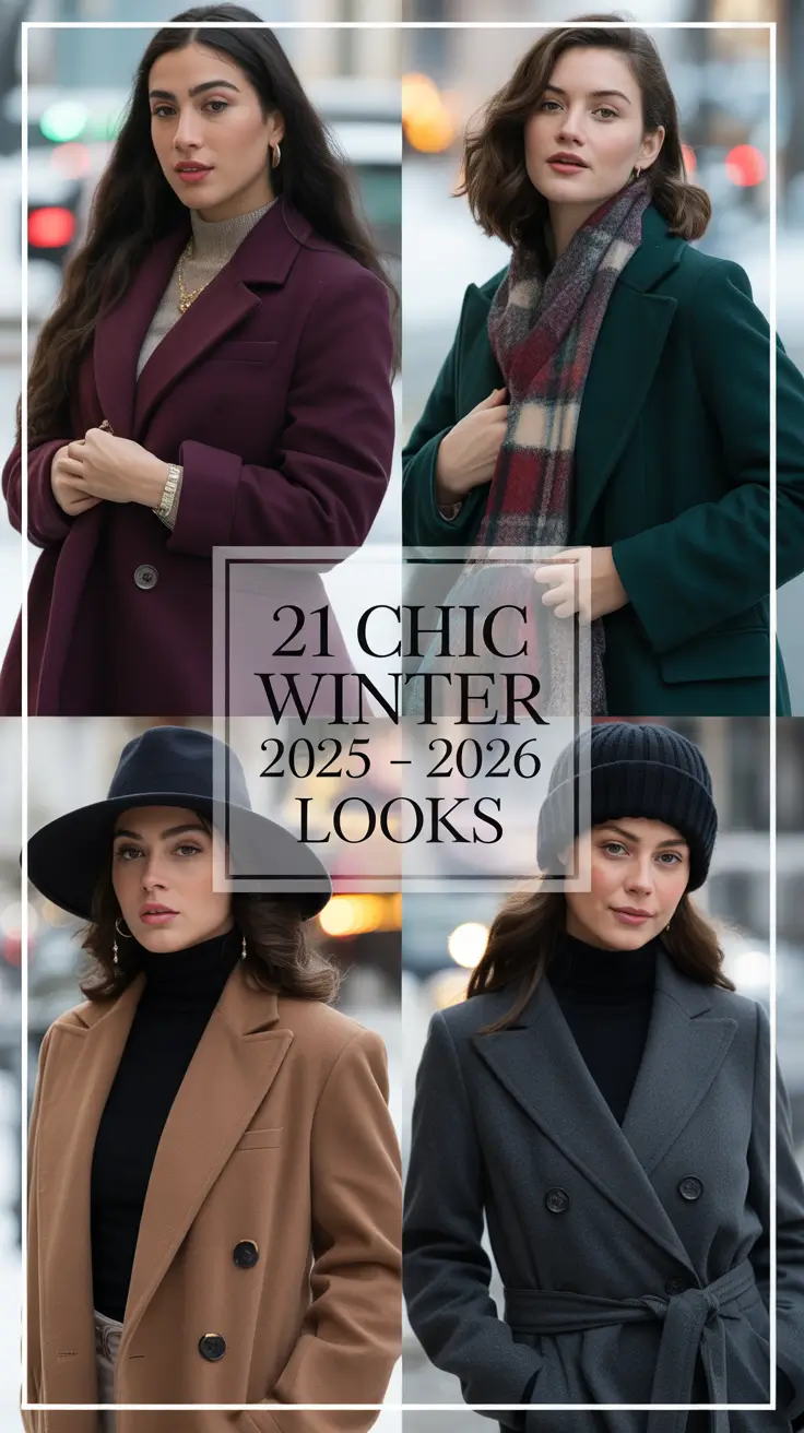 Chic Winter Fits 2025 - 2026 Looks: Classy & Cozy Streetwear Inspo