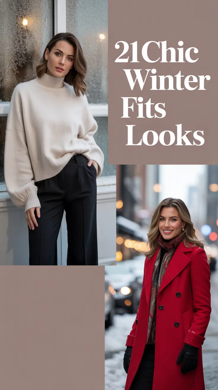 Chic Winter Fits 2025 - 2026 Looks: Classy & Cozy Streetwear Inspo