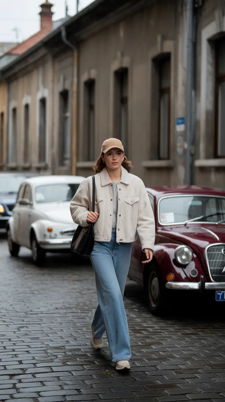 comfy winter outfits casual Everyday Cool with a Cap