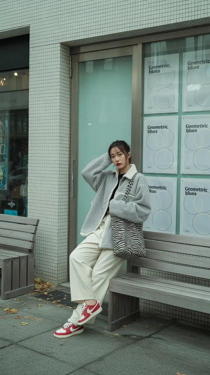 comfy winter outfits aesthetic Sporty Street Aesthetic