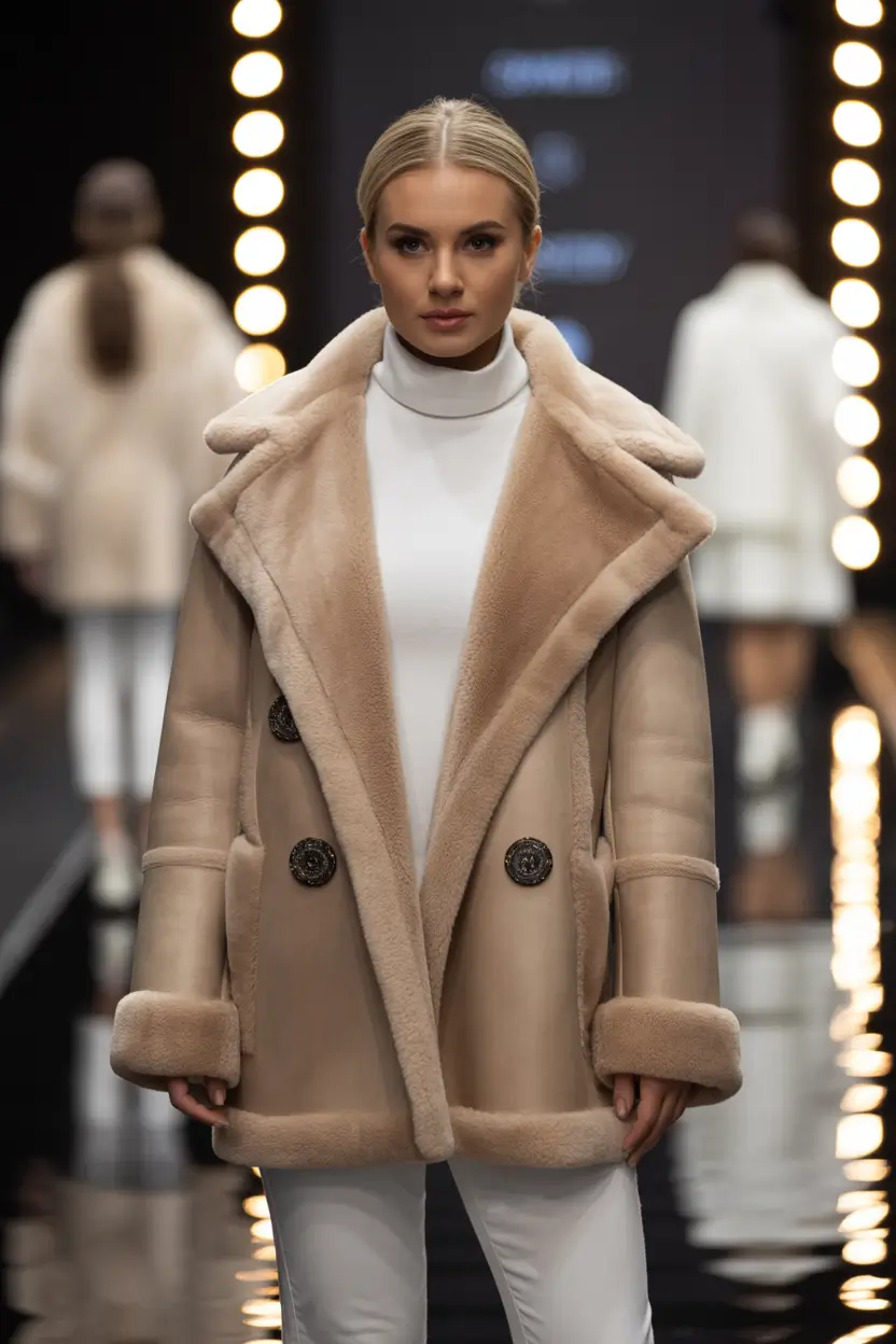 comfy winter outfits work Minimal Chic in Beige Layers