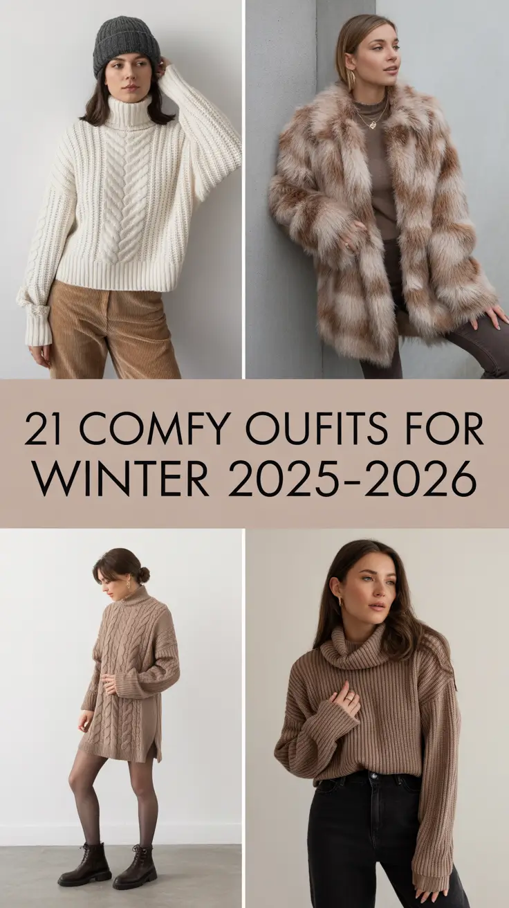 Comfy Outfits for Winter 2025–2026: Cozy & Classy Ideas for Lazy Days
