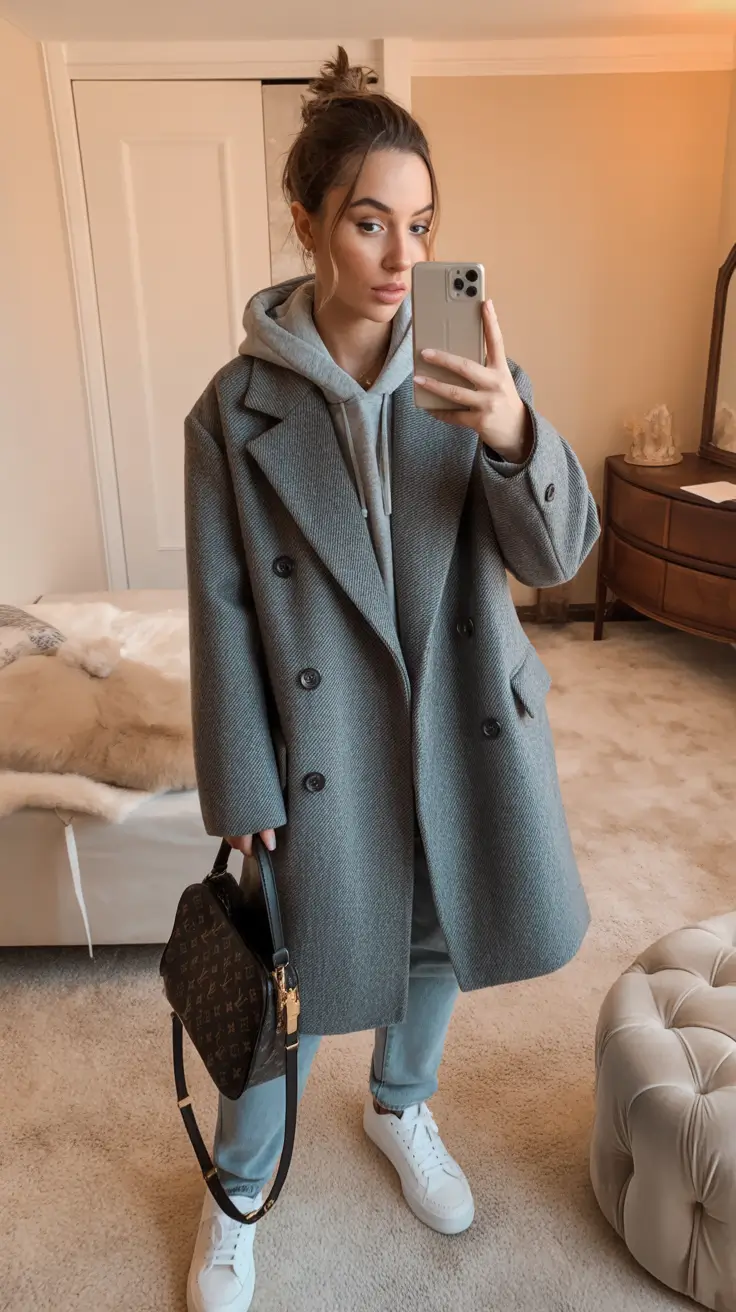 cozy winter outfits 2025 - 2026 style guide Oversized Coat and Hoodie Layering