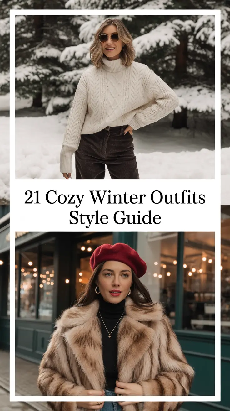 Cozy Winter Outfits 2025 - 2026 Style Guide: Cute & Comfy Ideas with Coats