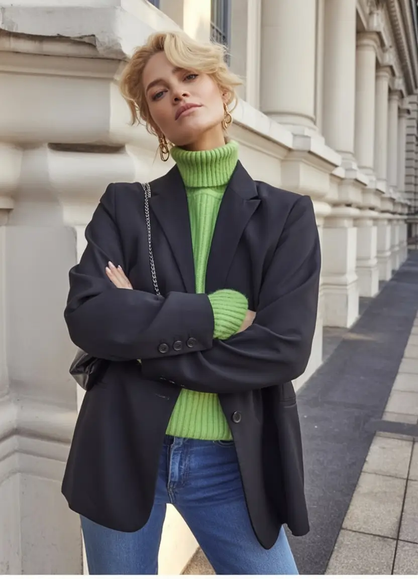 cute winter outfits 2025 2026 Neon Pop Sophistication