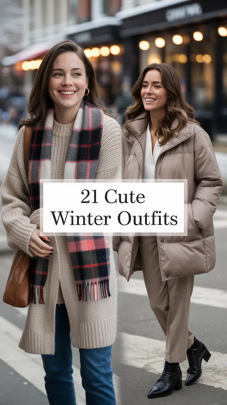 Cute Winter Outfits 2025 – 2026: Cozy & Chic Ideas for Women