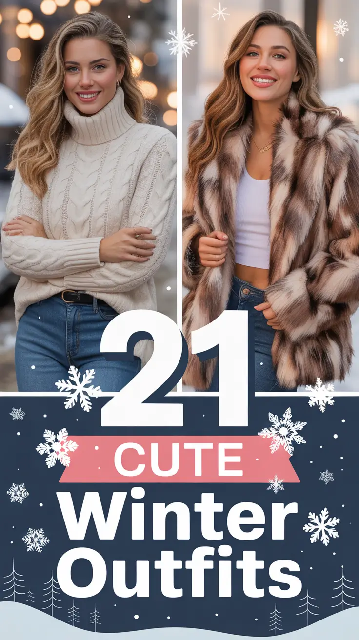 Cute Winter Outfits 2025 – 2026: Cozy & Chic Ideas for Women