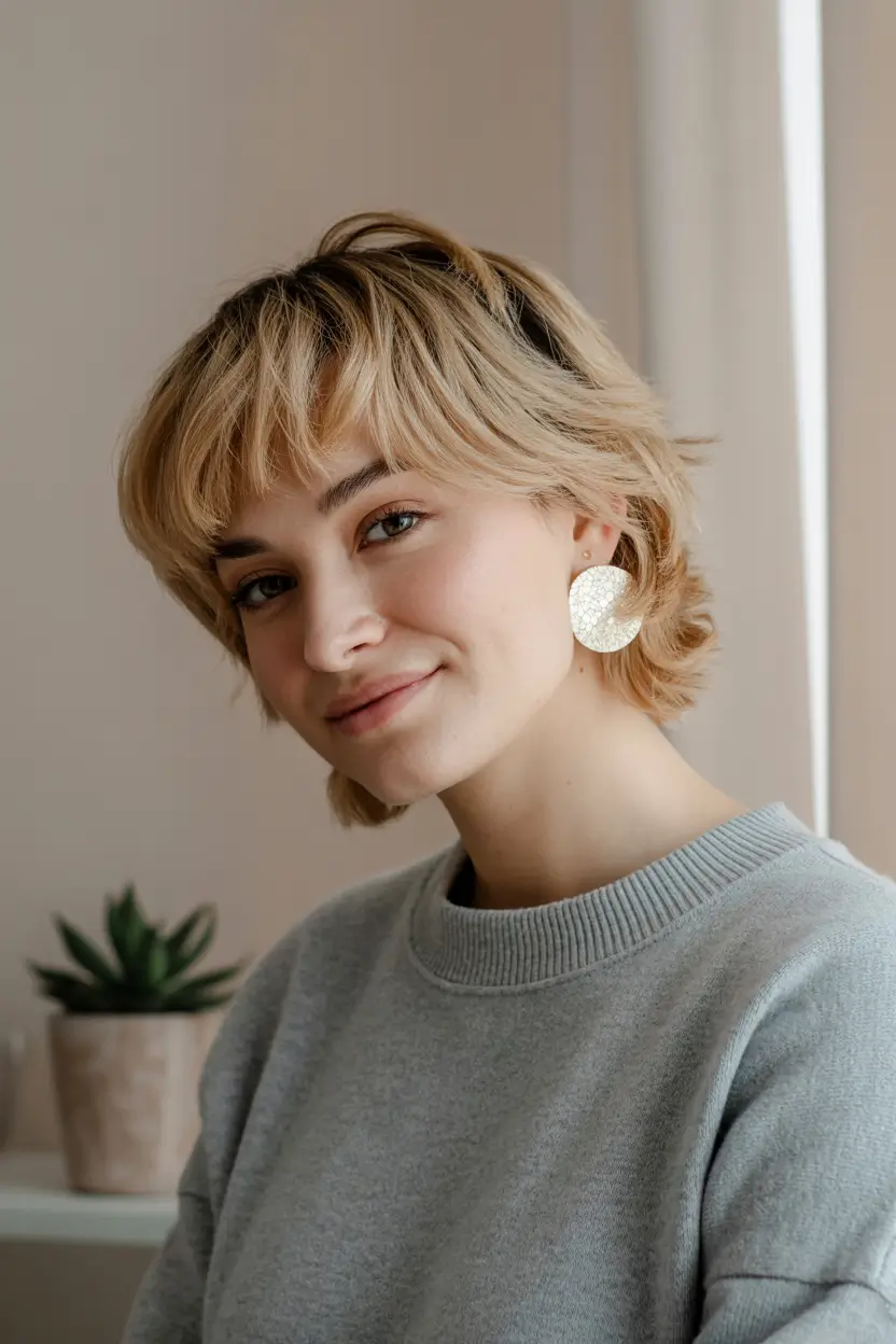deep winter hair colors inspiration 2025 2026 Playful Blonde Shag with Texture