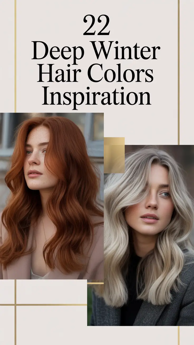 Deep Winter Hair Colors Inspiration 2025–2026: Best Blonde, Brunette & Red Ideas