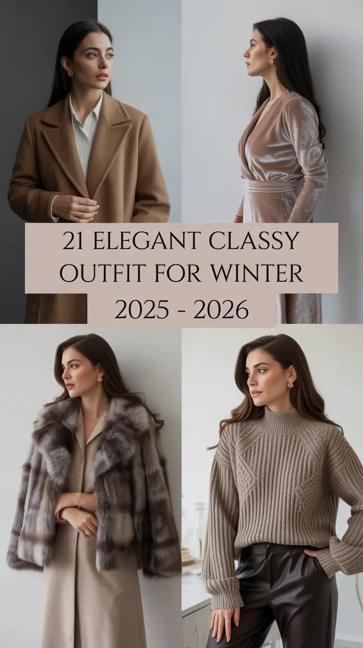 Elegant Classy Outfit for Winter 2025 – 2026: Chic Elegant Ideas for Women