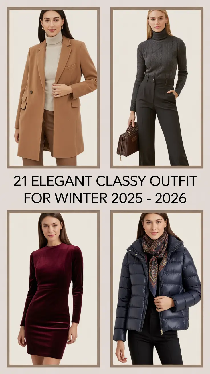 Elegant Classy Outfit for Winter 2025 – 2026: Chic Elegant Ideas for Women