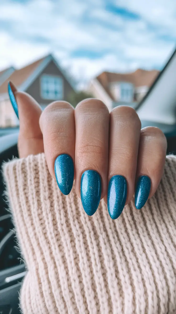fall inspo nails 2025 Midnight Sky Sparkle