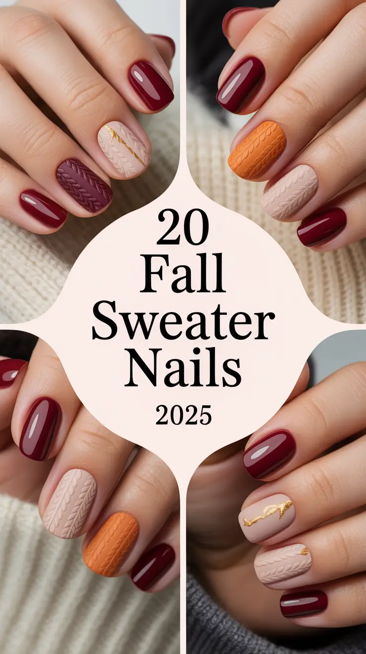 Fall Sweater Nails 2025: Cozy & Cute Ideas for the Season