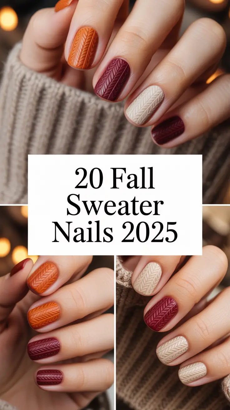 Fall Sweater Nails 2025: Cozy & Cute Ideas for the Season