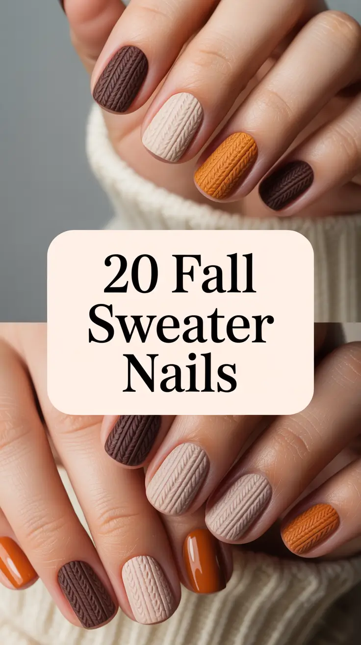 Fall Sweater Nails 2025: Cozy & Cute Ideas for the Season