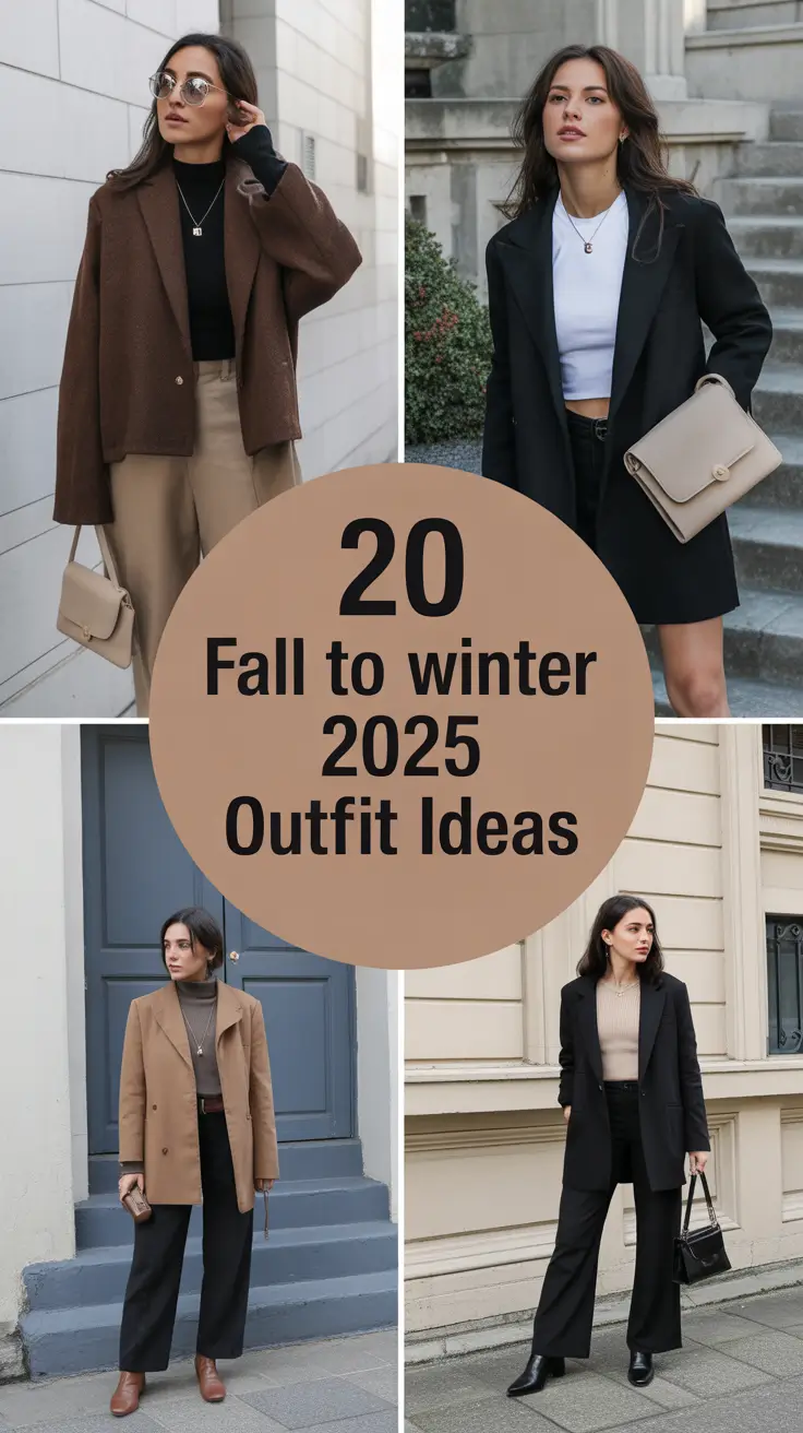 Fall to Winter 2025 Outfit Ideas: Chic & Elegant Inspiration for Women