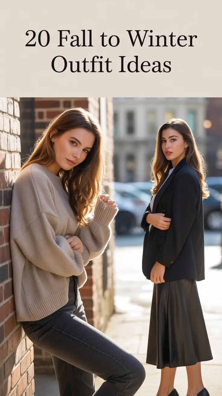 Fall to Winter 2025 Outfit Ideas: Chic & Elegant Inspiration for Women