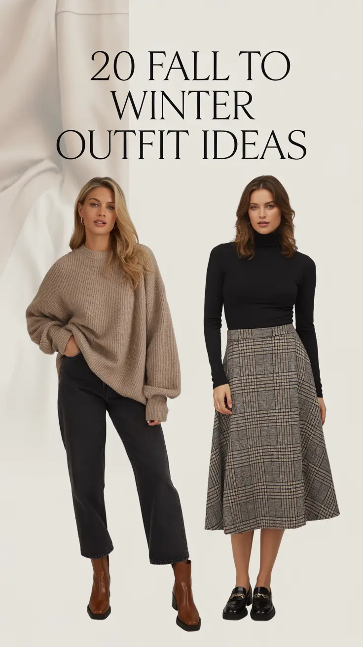 Fall to Winter 2025 Outfit Ideas: Chic & Elegant Inspiration for Women