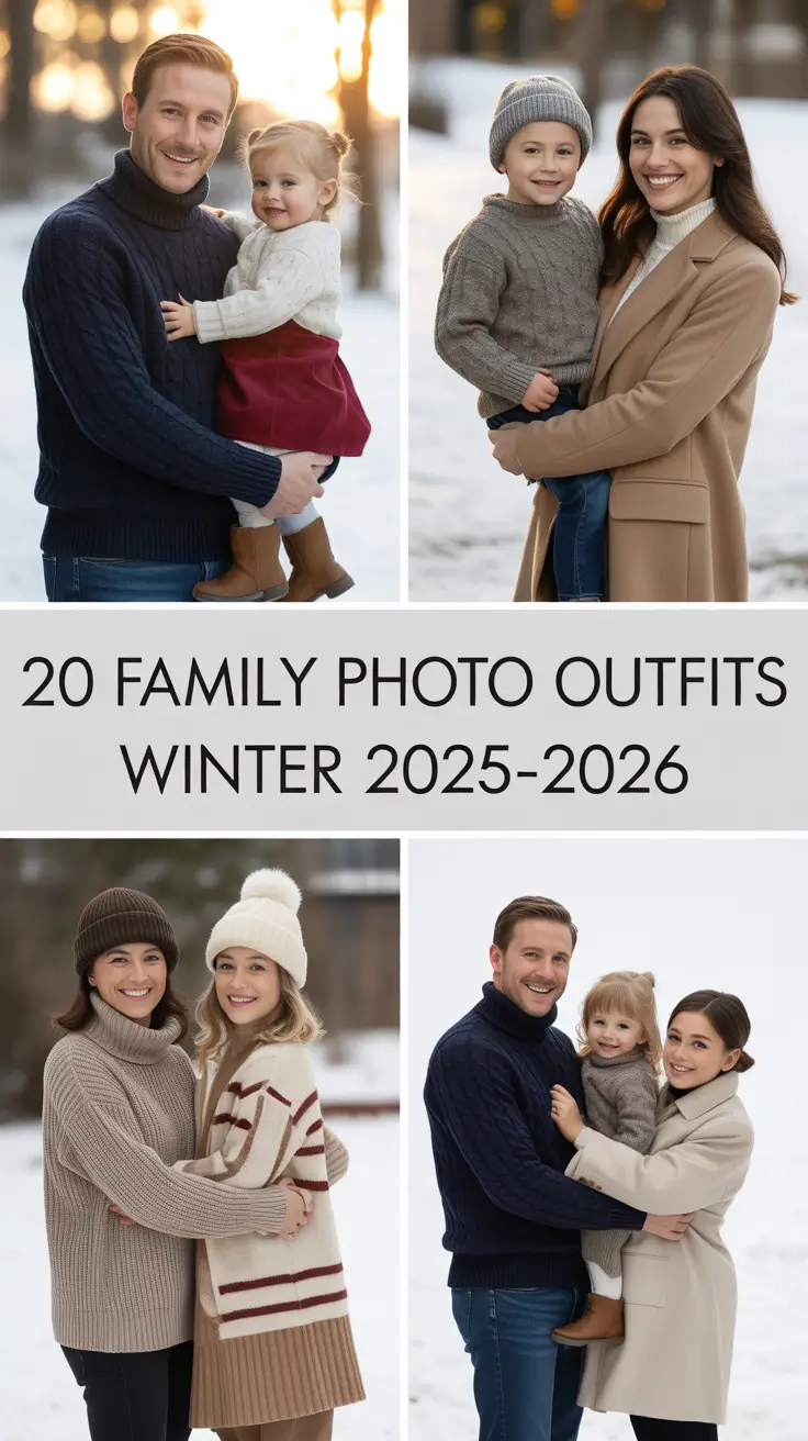 Family Photo Outfits Winter 2025–2026: Cozy Ideas and Color Combos for Every Style