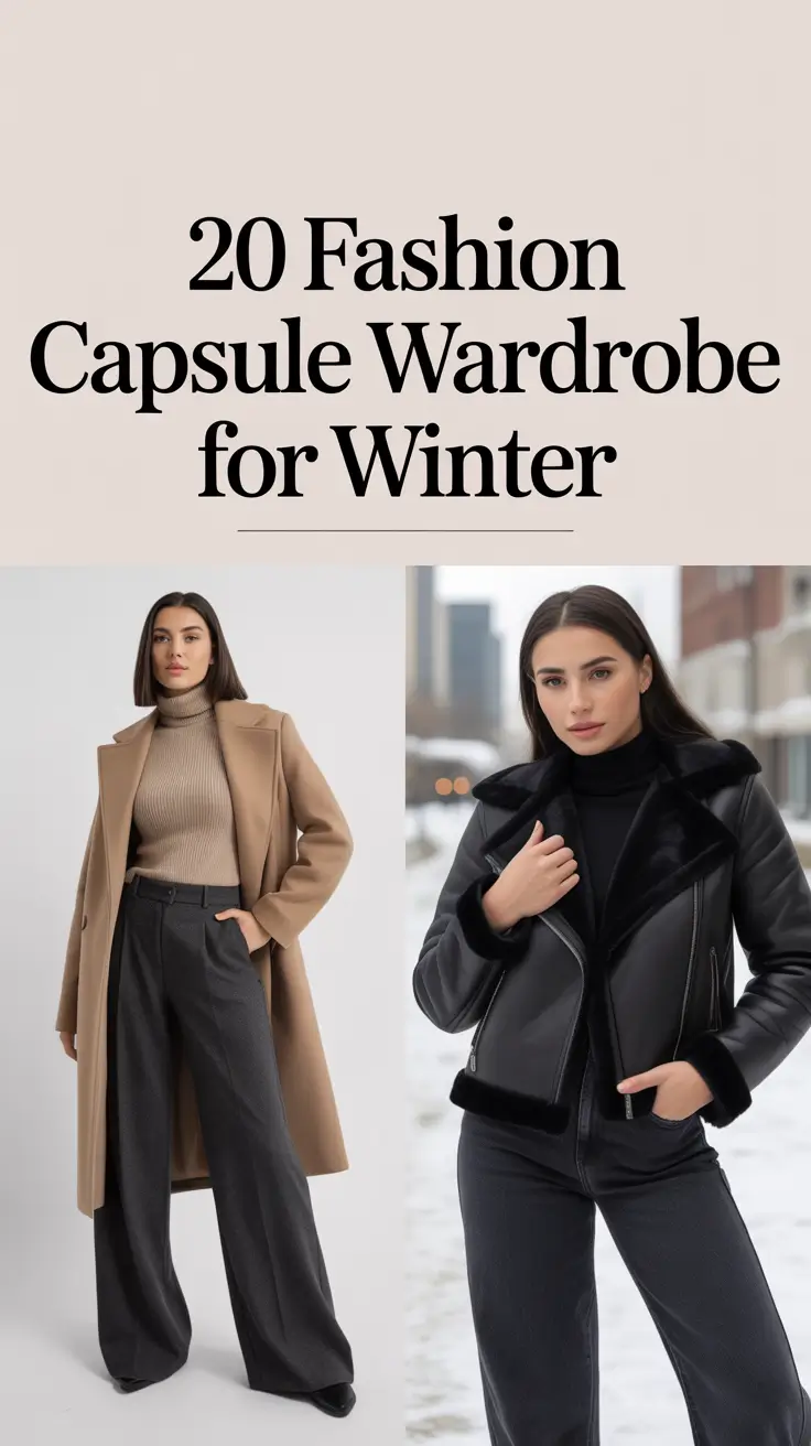 Fashion Capsule Wardrobe for Winter 2025 - 2026: Stylish Outfits for Europe and Beyond